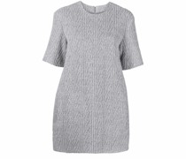 T-Shirtkleid mit Zopfmuster