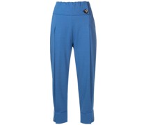 Cropped-Hose mit hohem Bund