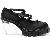 Pumps mit transparentem Absatz