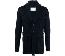 Cardigan mit Zopfmuster