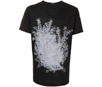 T-Shirt mit Blatt-Print