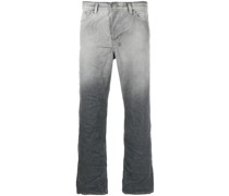Halbhohe Straight-Leg-Jeans