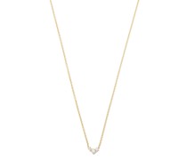 14kt Gelbgoldhalskette mit Diamanten