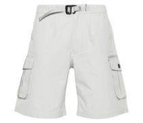 belted cotton cargo shorts