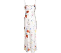 Aribella floral-motif silk dress