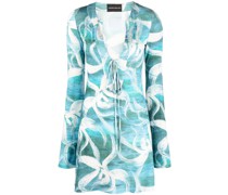Minikleid mit Blumen-Print