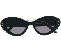 Cat-Eye-Sonnenbrille mit Logo