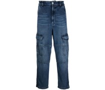 Cargo-Jeans mit geradem Bein