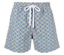 Badeshorts mit geometrischem Print