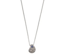 Halskette mit Diamanten-Saphir