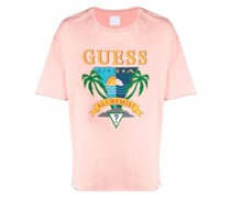x GUESS T-Shirt mit grafischem Print