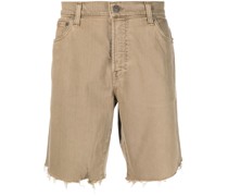Ausgefranste Straight-Leg-Shorts