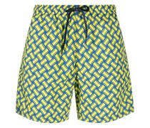 Badeshorts mit grafischem Print