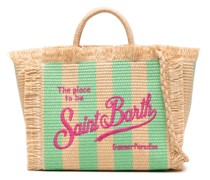 Colette striped straw beach bag