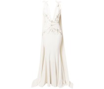 Canton Kleid mit V-Ausschnitt