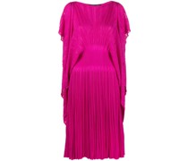 fully pleated slit-sleeve dress