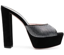Pantoletten mit Strass 150mm