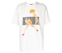 T-Shirt mit Barcode Woman-Print