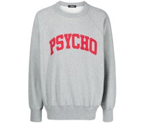 x Psycho Sweatshirt mit Applikation