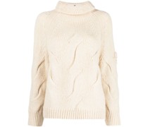 Gestrickter Rollkragenpullover