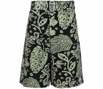 Shorts mit Blumen-Print