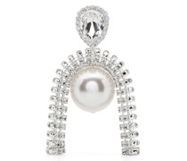 pearl-embellished drop earrings