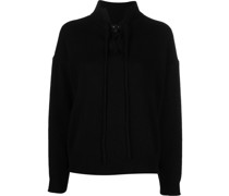 Kaschmirpullover mit Schnürung