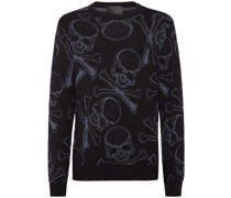 Skull and Bones Jacquard-Pullover