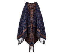 Gancini-print wool scarf