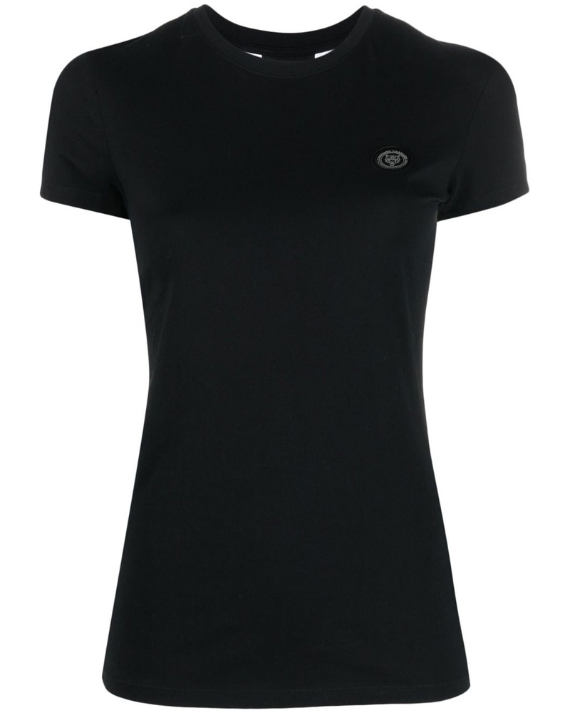 Philipp Plein Damen T-Shirt mit Logo-Patch