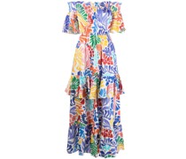 Maxikleid mit Blumen-Print