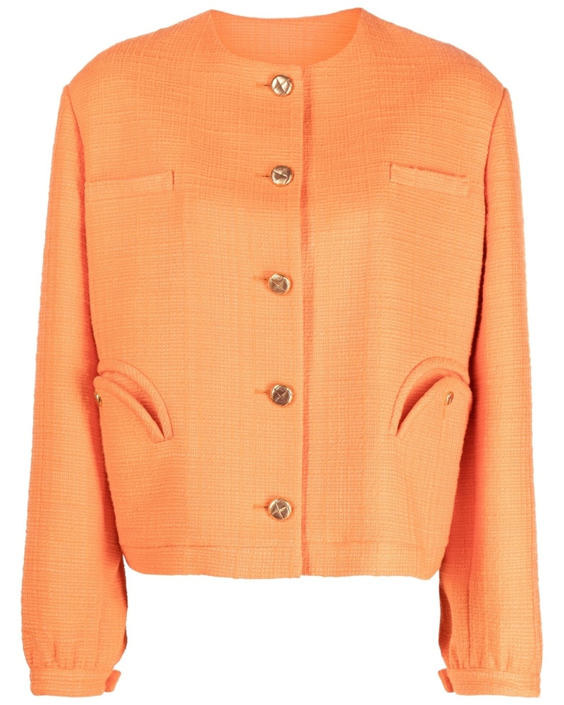 Blazé Milano Damen Kastige Tweed-Jacke