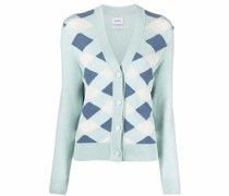 Cardigan mit Argyle-Muster