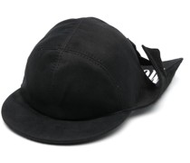 logo-print rear-flap cap