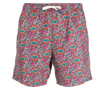 Badeshorts mit Blumen-Print