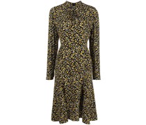 Seidenkleid mit Leoparden-Print