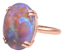 18kt One-of-a-Kind Rotgoldring mit Opal