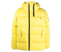 Gefütterte Jacke mit Logo-Print