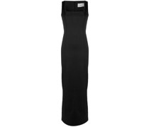 Schmale Robe mit eckigem Ausschnitt