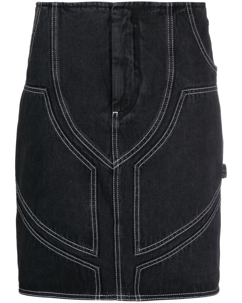 OFF-WHITE Damen Rock mit Stickerei