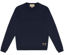 Pullover mit Horsebit-Intarsie