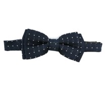 polka-dot silk bow tie