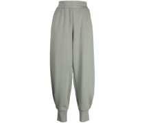 high-waist tapered track pants