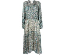 Midikleid mit Blumen-Print