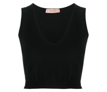 Gestricktes Cropped-Top
