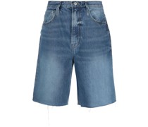 Jeans-Shorts mit ausgefransten Kanten