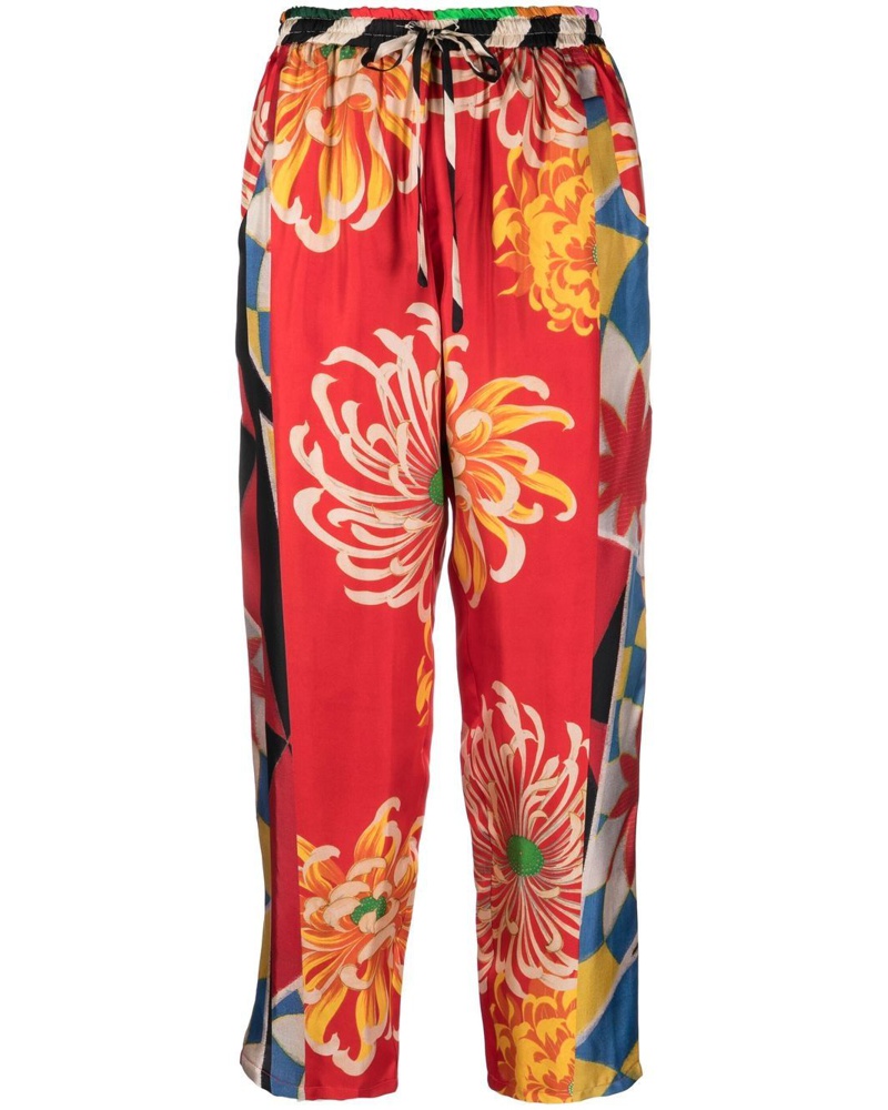 Pierre-Louis Mascia Damen Cropped-Hose mit grafischem Print