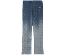 Gerade Hose mit Monogrammmuster