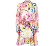Hemdkleid mit Blumen-Print