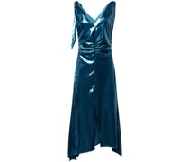Midikleid im Metallic-Look